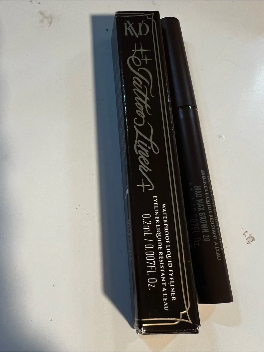 KVD Tattoo Liner Waterproof Liquid Eyeliner Mad Max Brown 20 MINI 0.2mL New